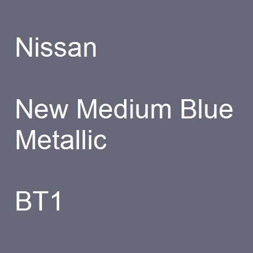 Nissan, New Medium Blue Metallic, BT1.